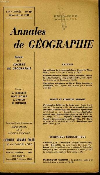 ANNALES DE GEOGRAPHIES Bulletin De La Soci T G Ographique N 354 Les