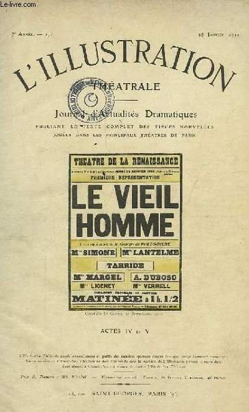 Recueil de Pièces de Théâtre extraites de L Illustration Théâtrale