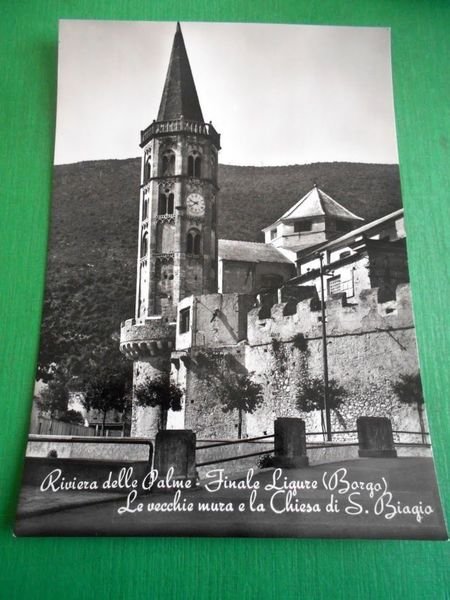 Cartolina Finale Ligure Borgo Le Vecchie Mura E Chiesa Di S