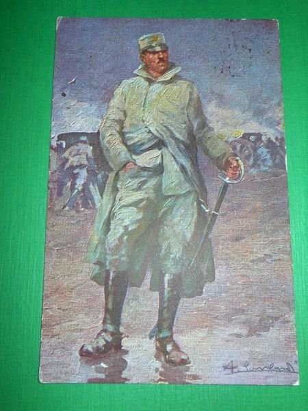 Cartolina Militaria Wwi Soldato Italiano Cartolina