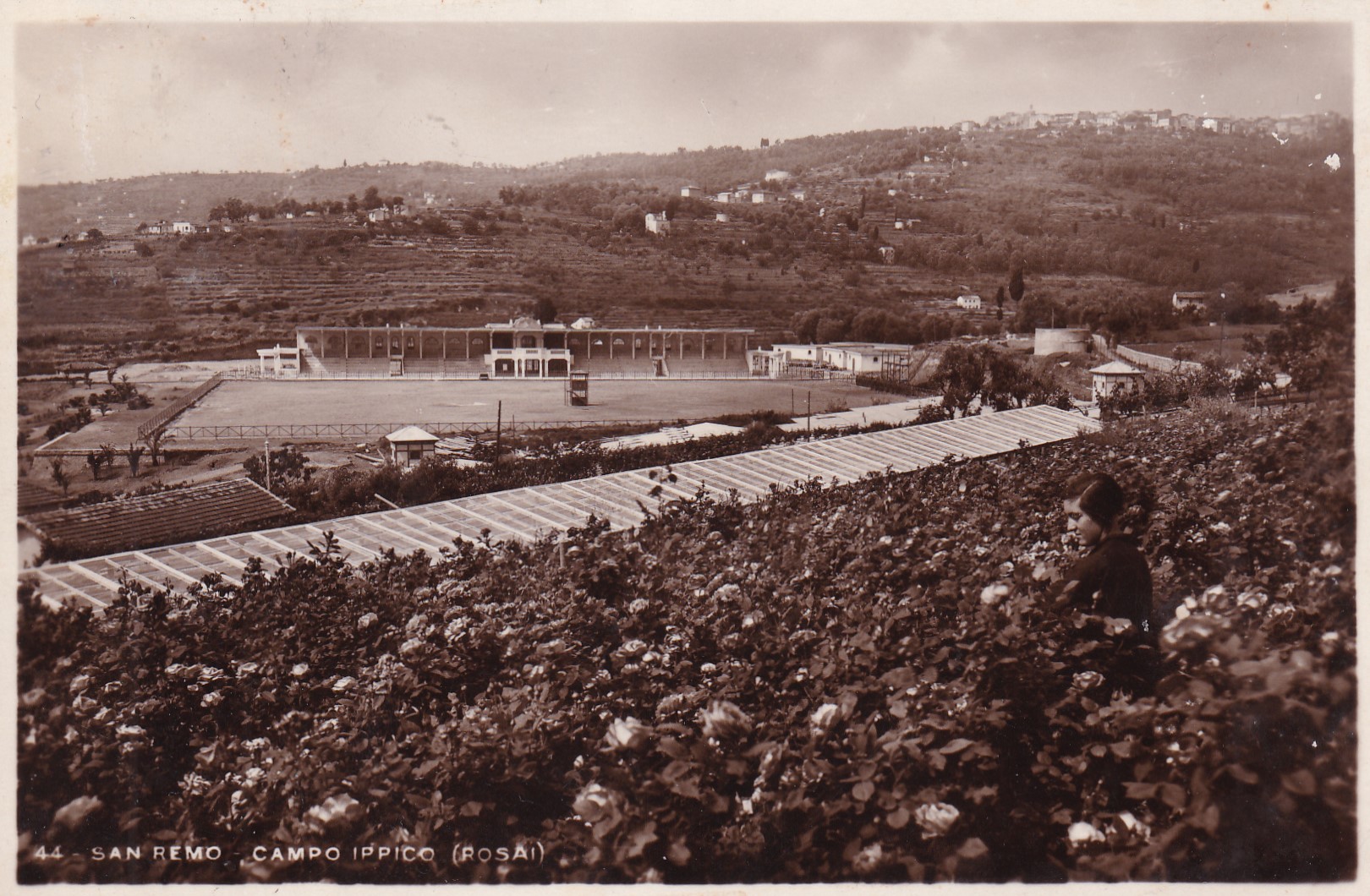 Cartolina San Remo - Campo Ippico (Rosai). 1934