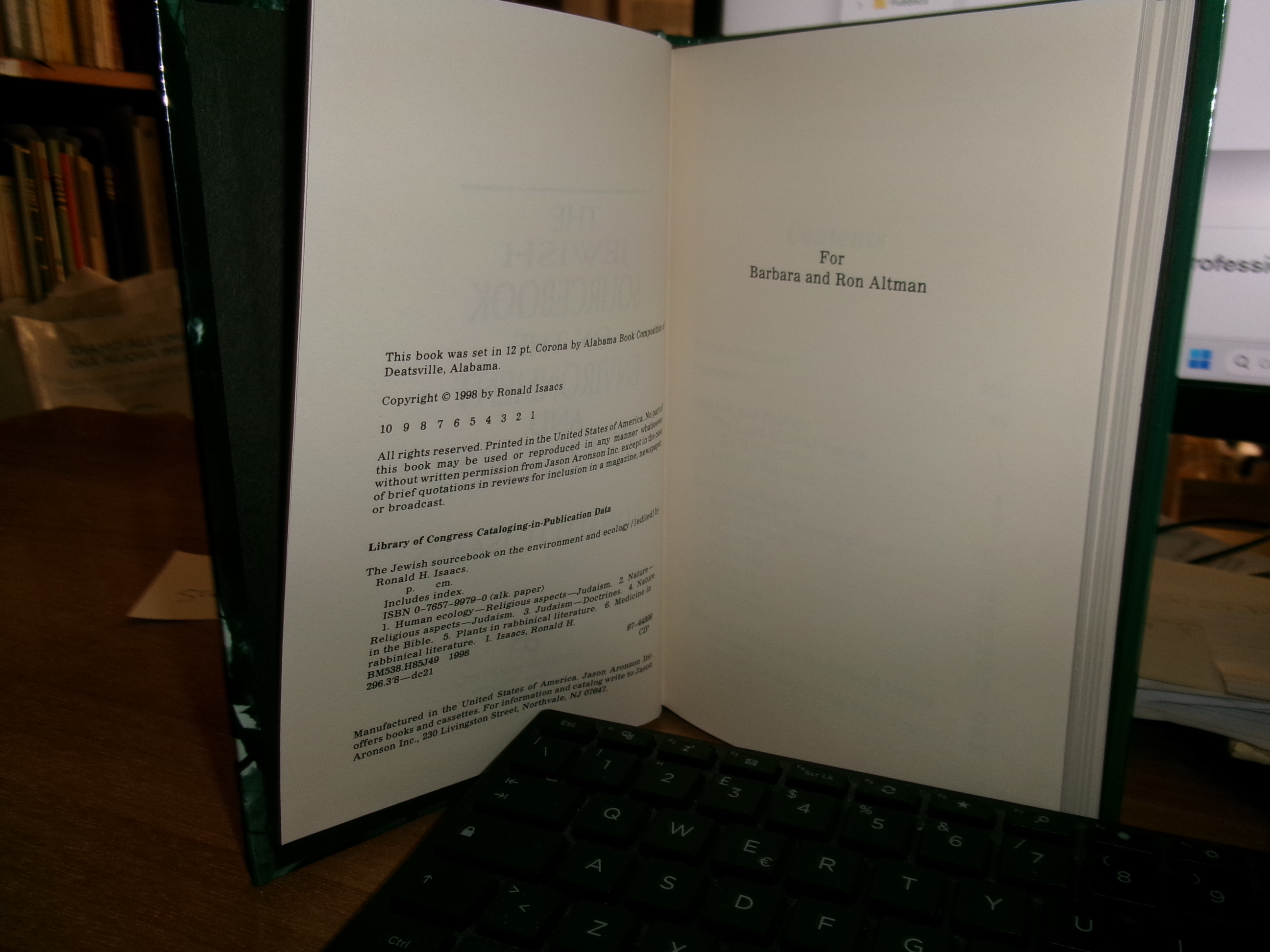 The JEWISH Sourcebook on the Environment and Ecology. RONALD H. …