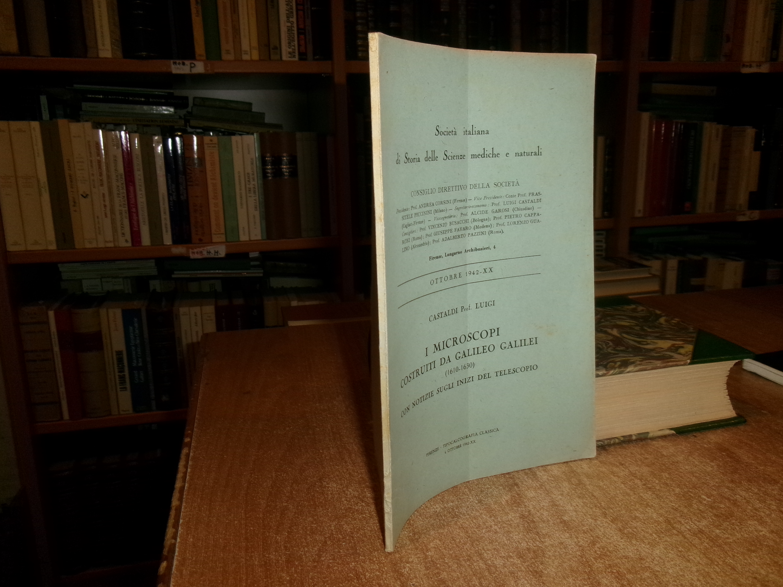I MICROSCOPI costruiti da GALILEO GALILEI (1610-1630). CASTALDI LUIGI 1942