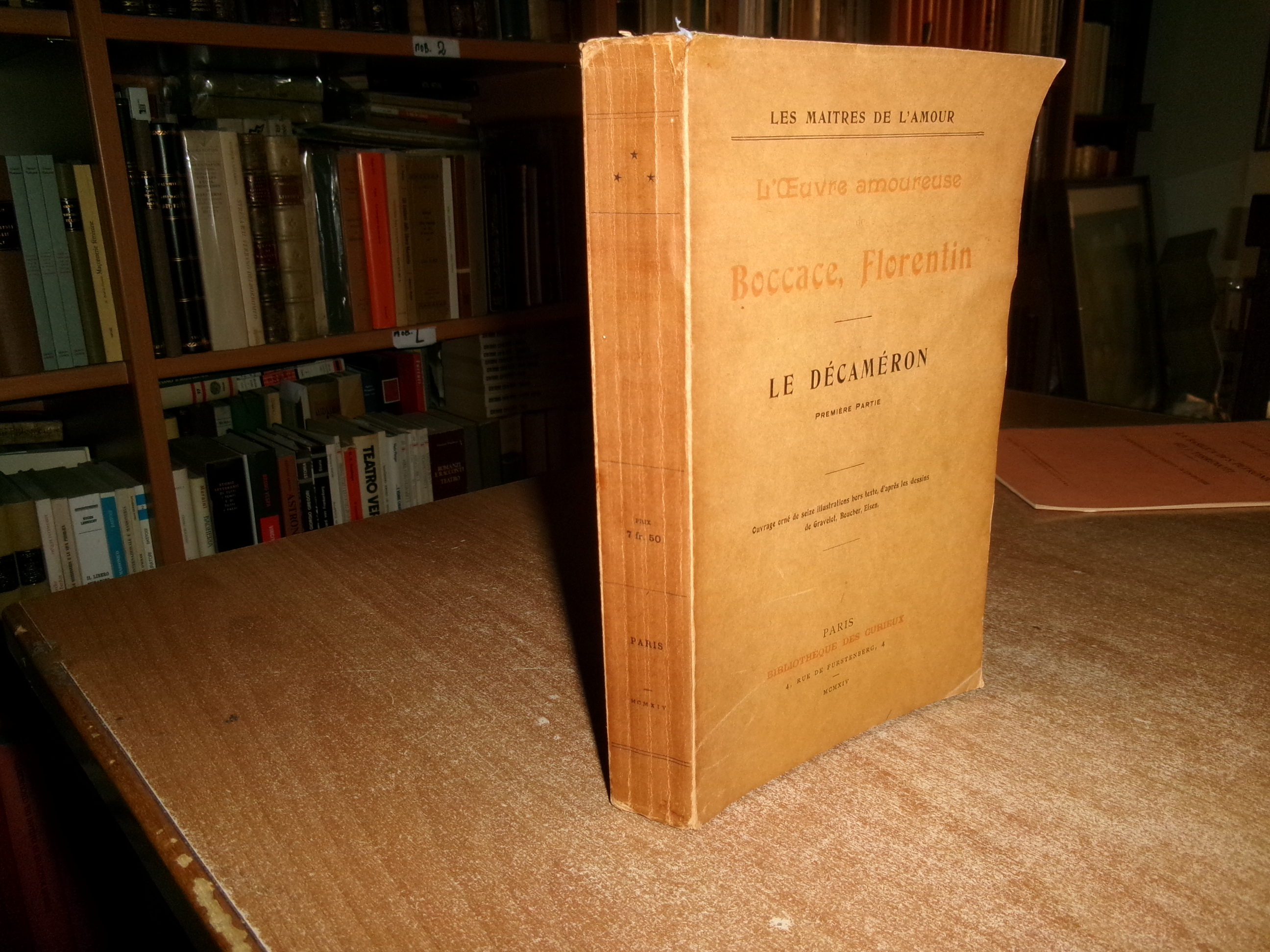 Le Décaméron Premier Partie. BOCCACCE, FLORENTIN 1914