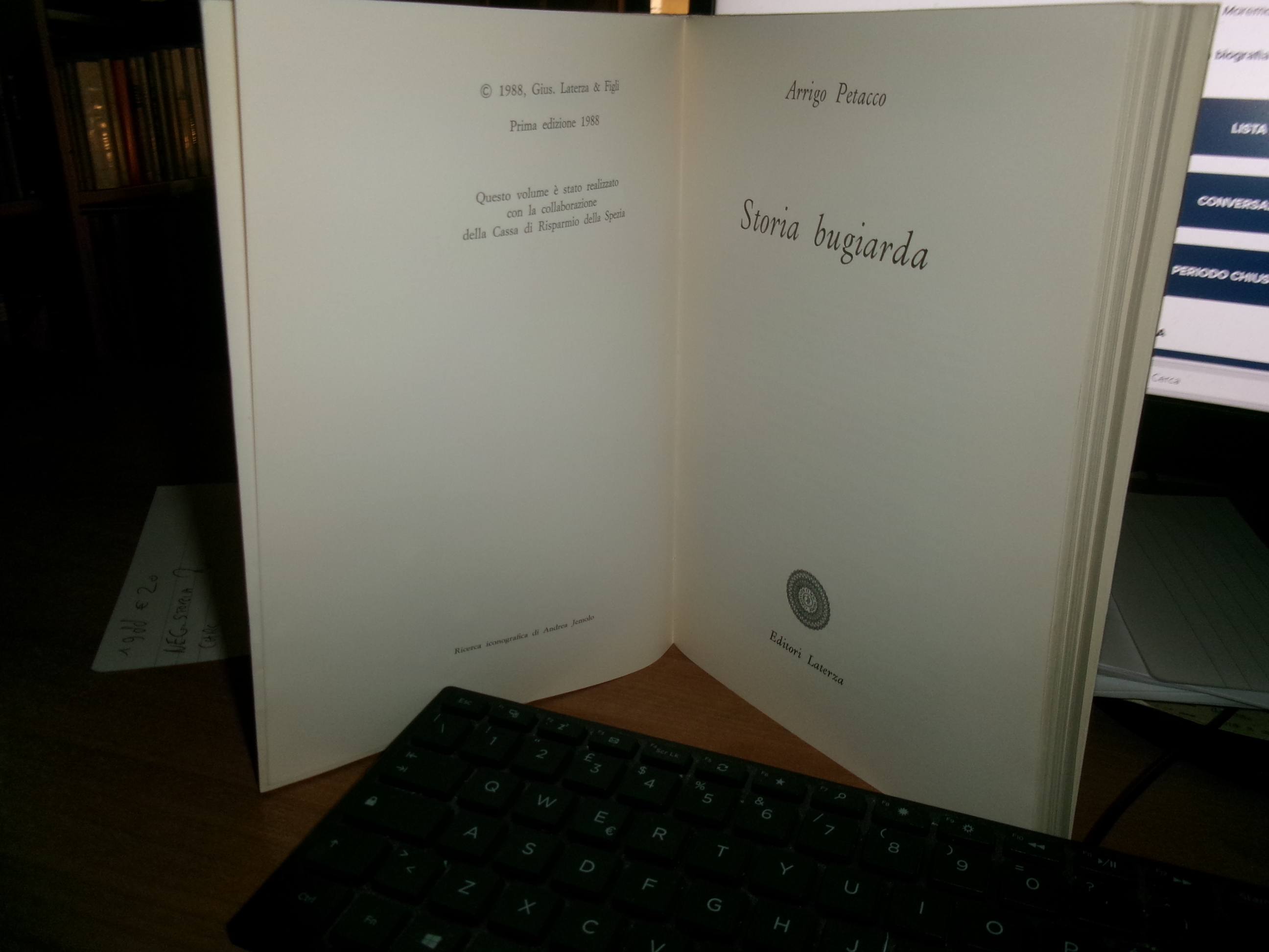 Storia bugiarda. ARRIGO PETACCO 1988
