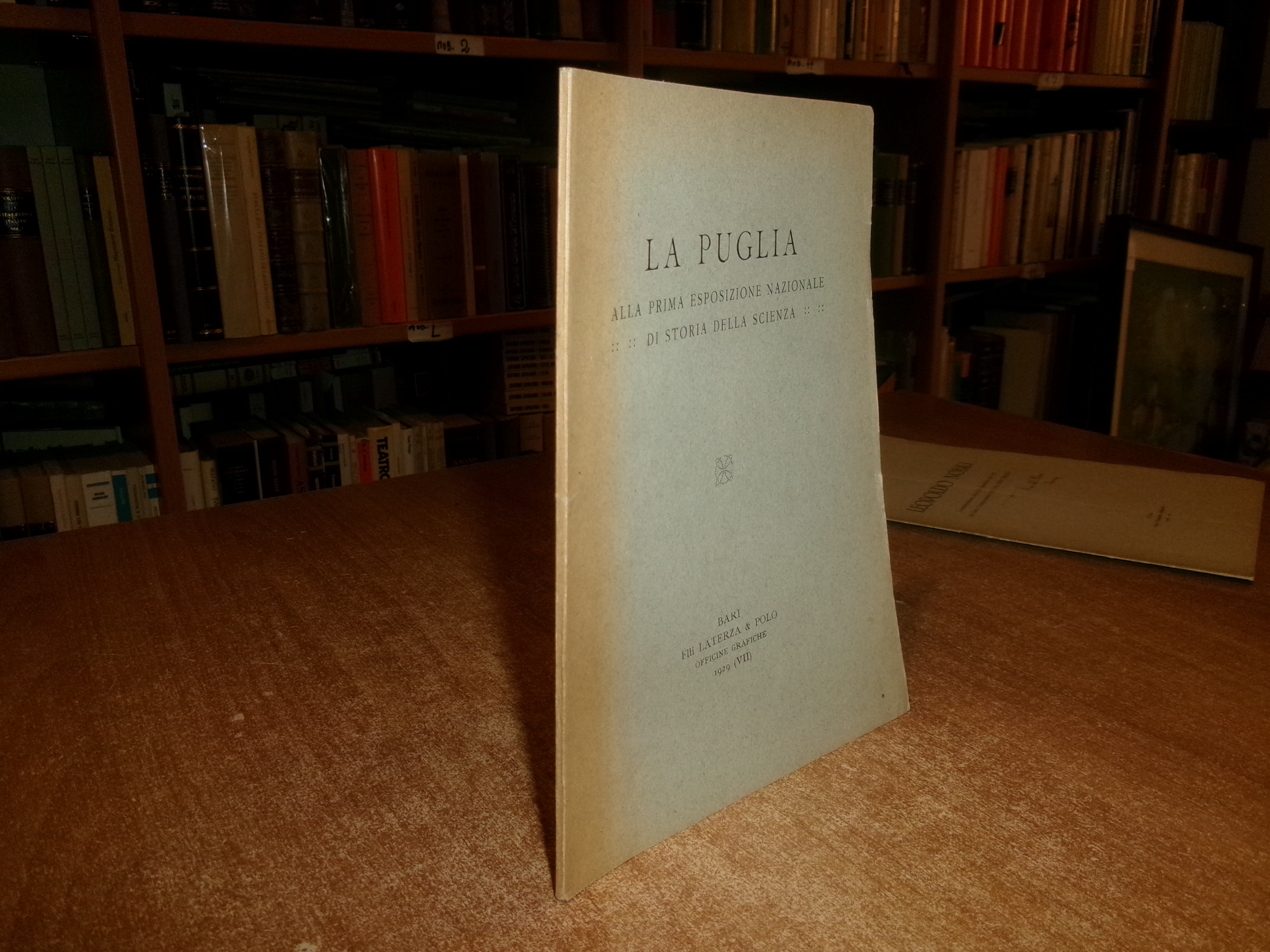 La PUGLIA alla prima Esposizione Nazionale di Storia della Scienza …