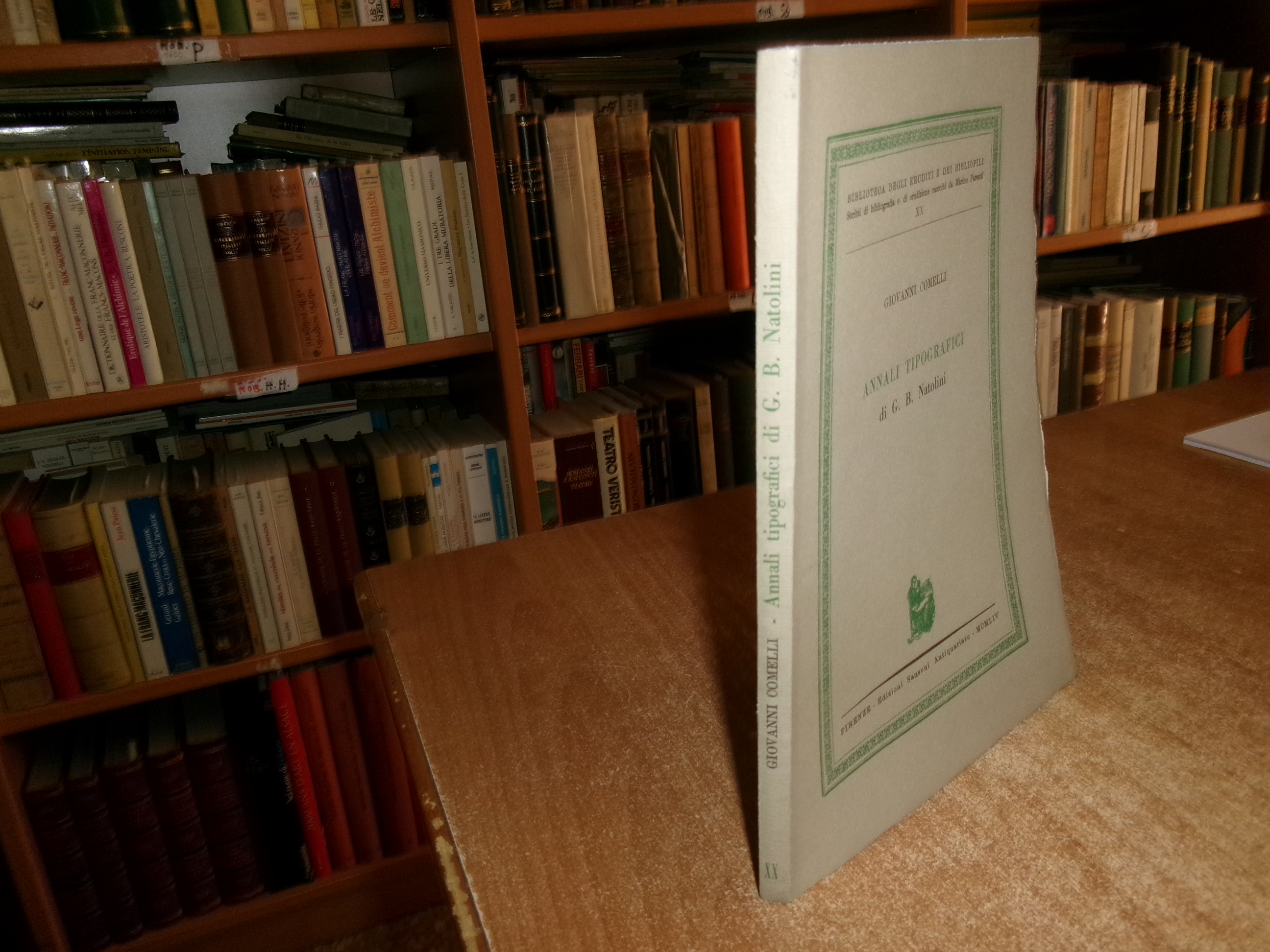 ANNALI TIPOGRAFICI di G. B. Natolini. GIOVANNI COMELLI 1954