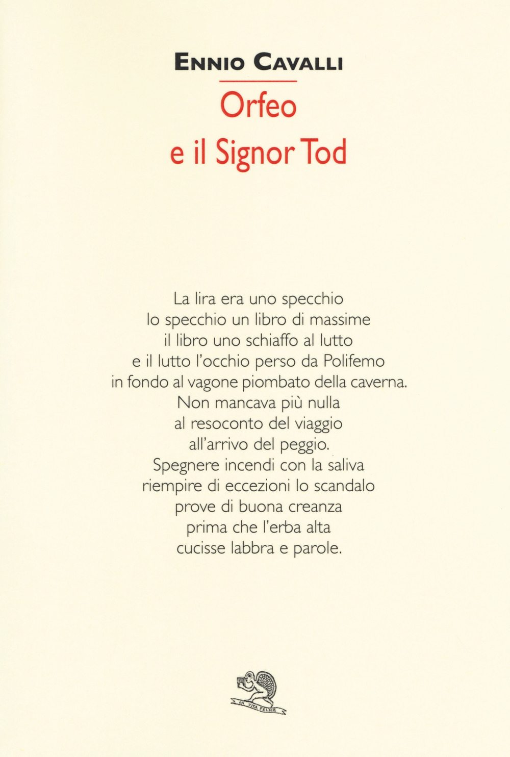 Orfeo e il signor Tod