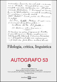 Filologia, critica, linguistica