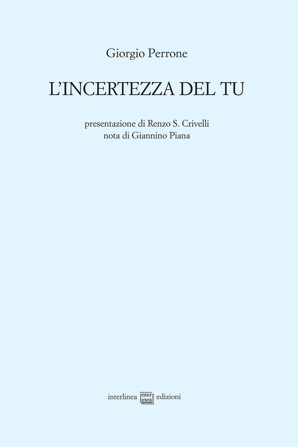 L'incertezza del tu