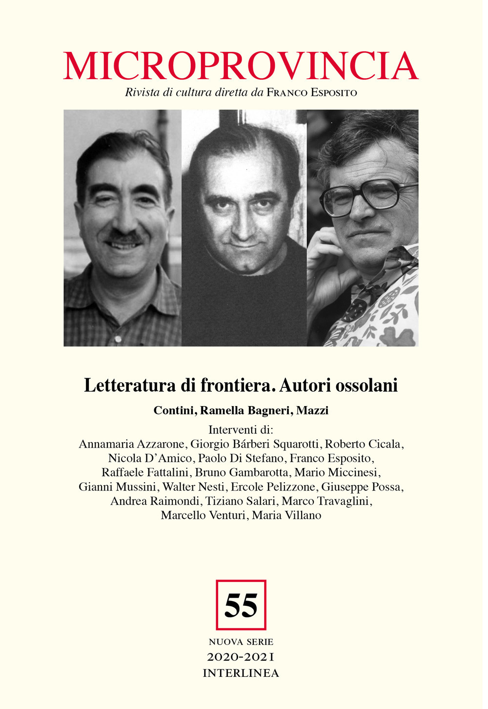 Microprovincia. Vol. 55: Letteratura di frontiera. Autori ossolani. Contini, Ramella …