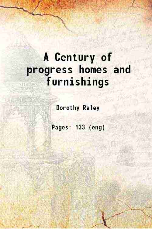 A Century of progress homes and furnishings 1934