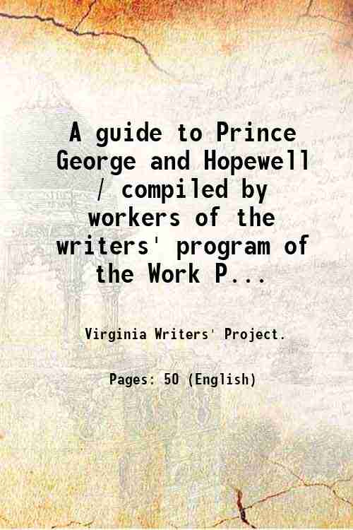 A guide to Prince George and Hopewell / compiled by …