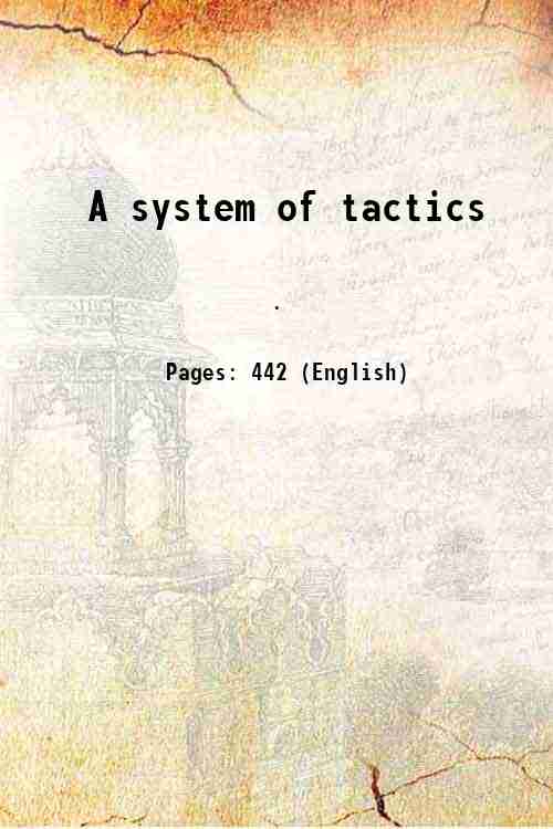 A system of tactics 1834