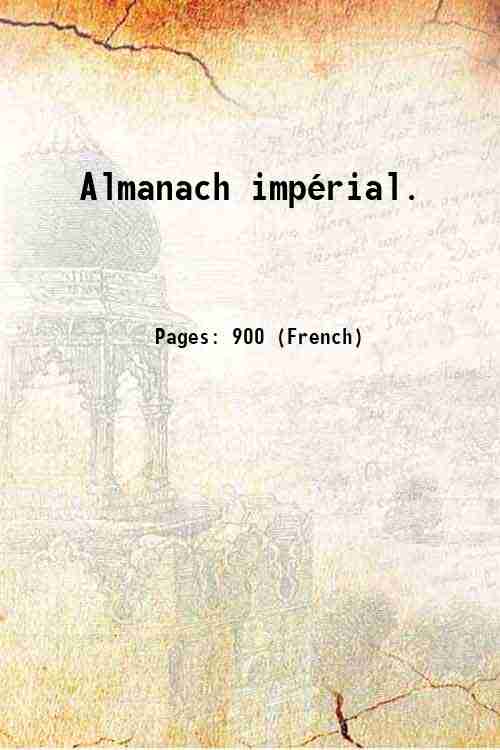 Almanach impÈrial. 1809