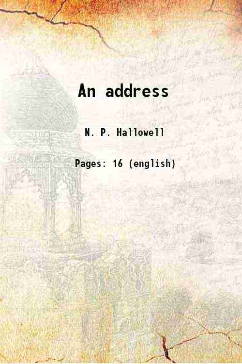 An address 1896