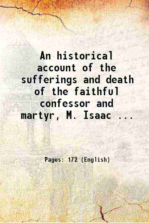 An historical account of the sufferings and death of the …