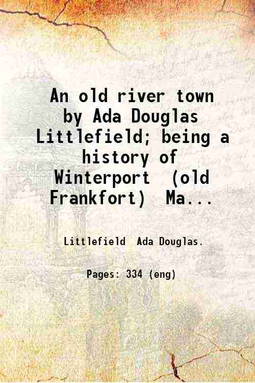 An old river town 1907