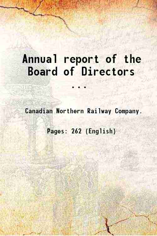 Annual report of the Board of Directors . Volume 1st-12th …