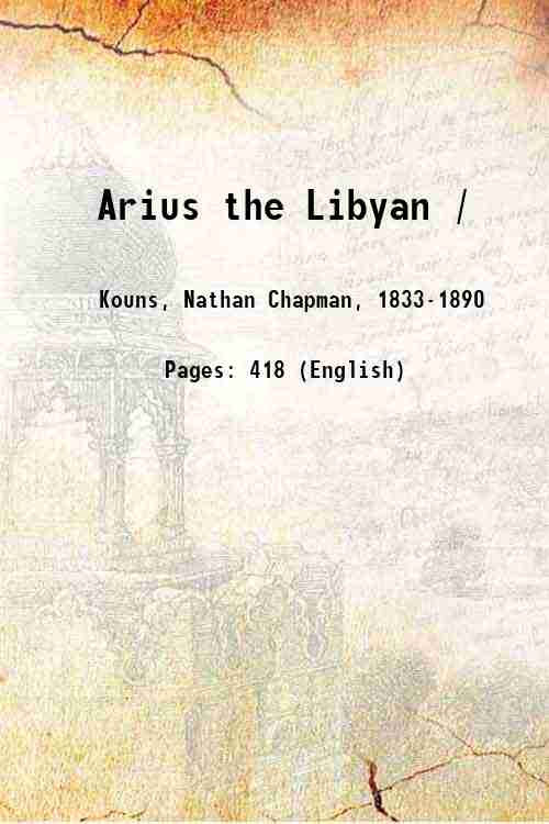 Arius the Libyan / 1922