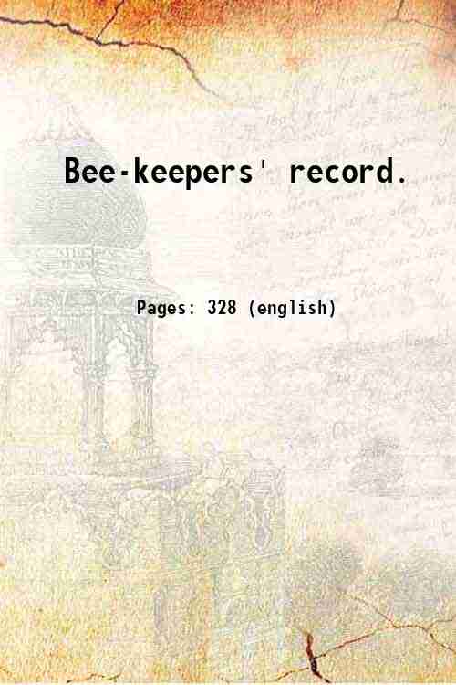 Bee-keepers' record. Volume 5 (1887) 1887