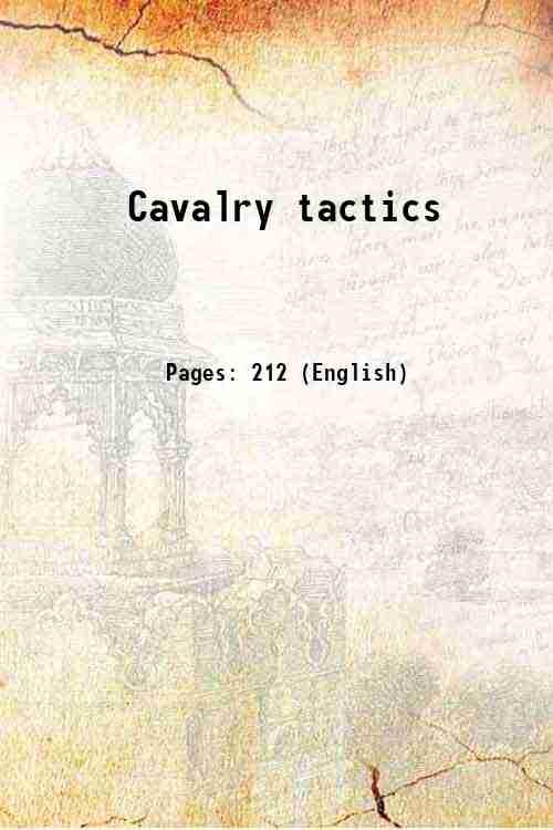 Cavalry tactics Volume Part-1 1841