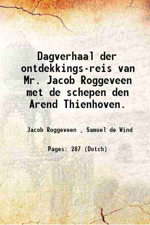Dagverhaal der ontdekkings-reis 1838