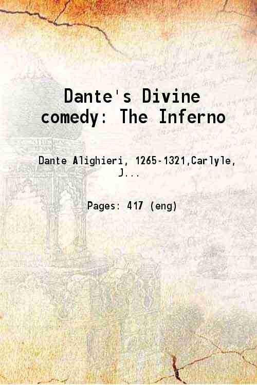 Dante's Divine comedy 1849