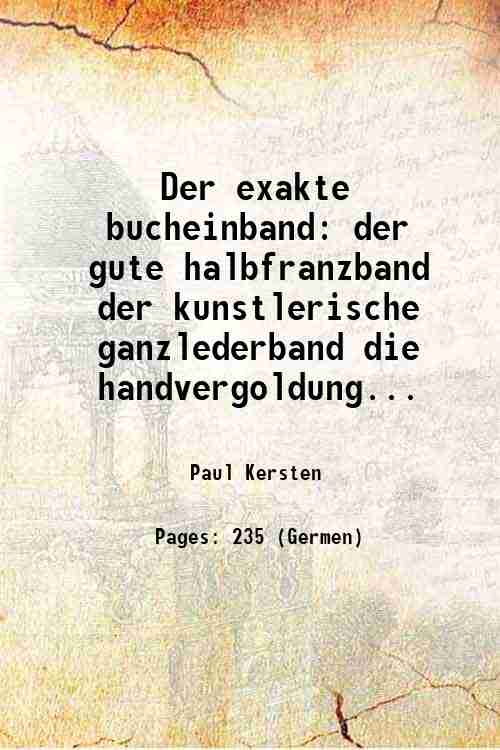 Der exakte bucheinband der gute halbfranzband der kunstlerische ganzlederband die …