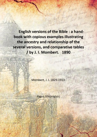 English versions of the Bible : a hand-book with copious …