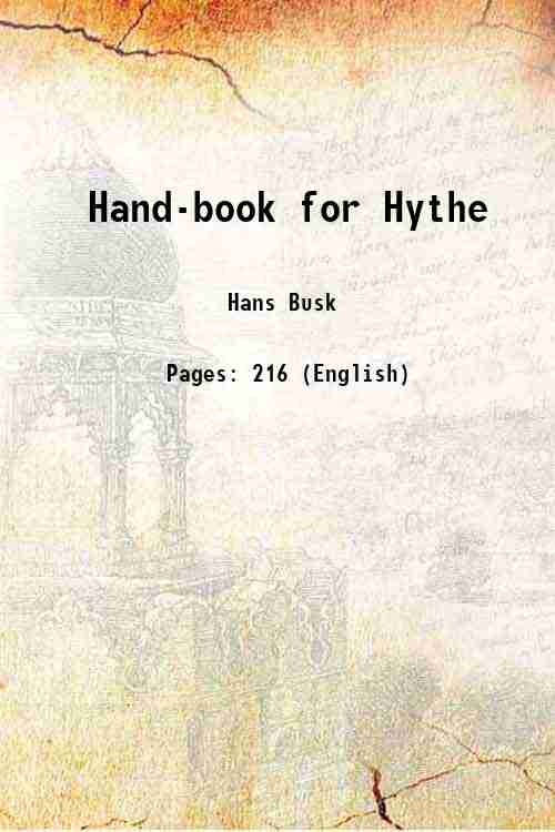 Hand-book for Hythe 1860