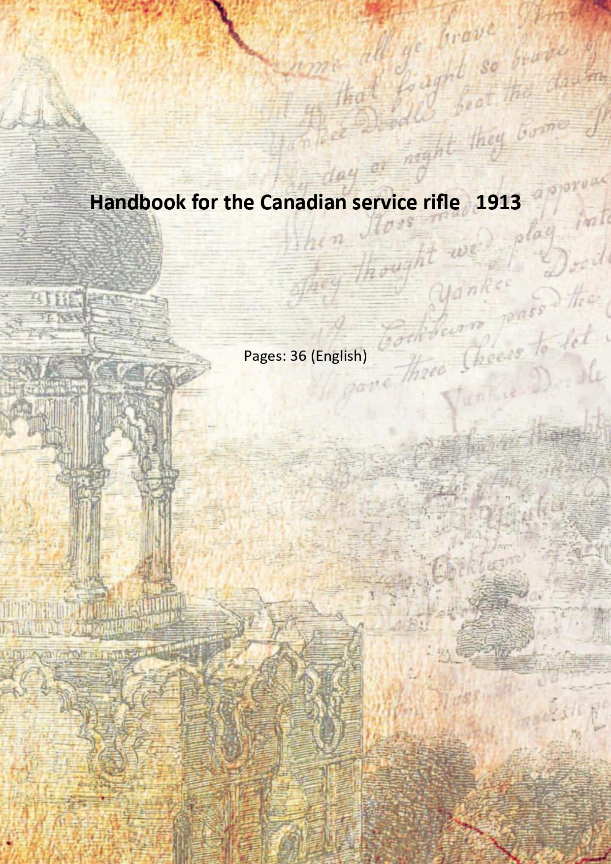 Handbook for the Canadian service rifle 1913