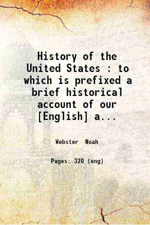 History of the United States : to which is prefixed …