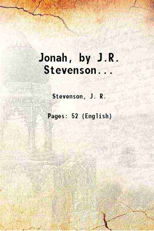 Jonah, by J.R. Stevenson. 1925