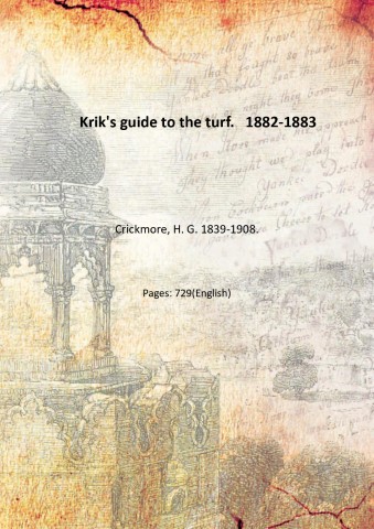 Krik's guide to the turf. 1882-1883