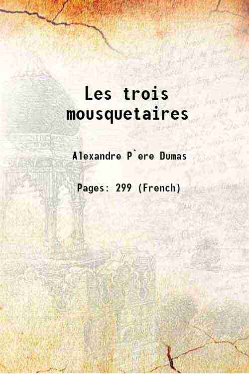 Les trois mousquetaires 1844