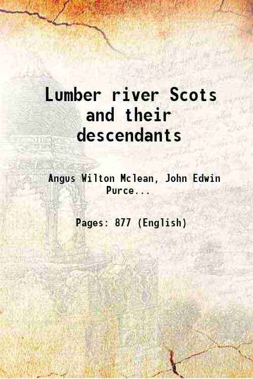 Lumber river Scots and their descendants 1942