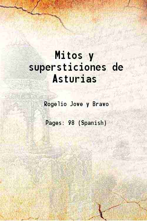 Mitos y supersticiones de Asturias 1903