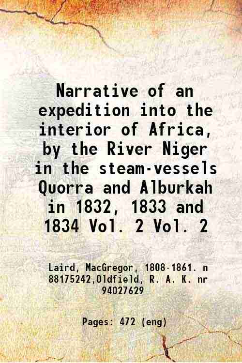 Narrative of an expedition into the interior of Africa, by …
