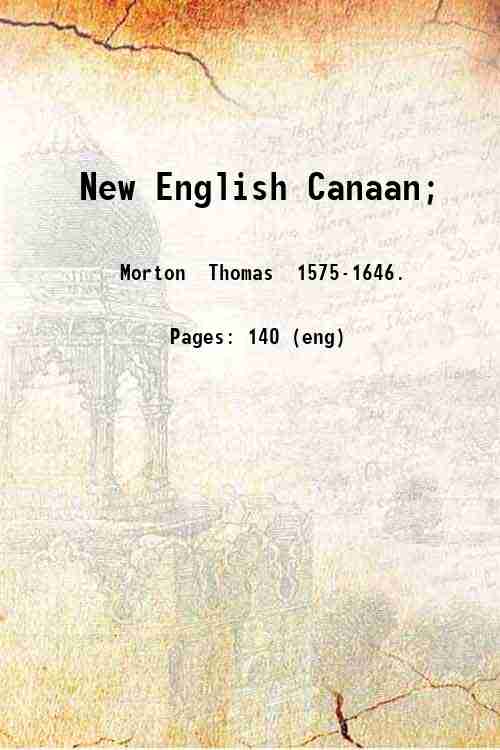 New English Canaan; 1838