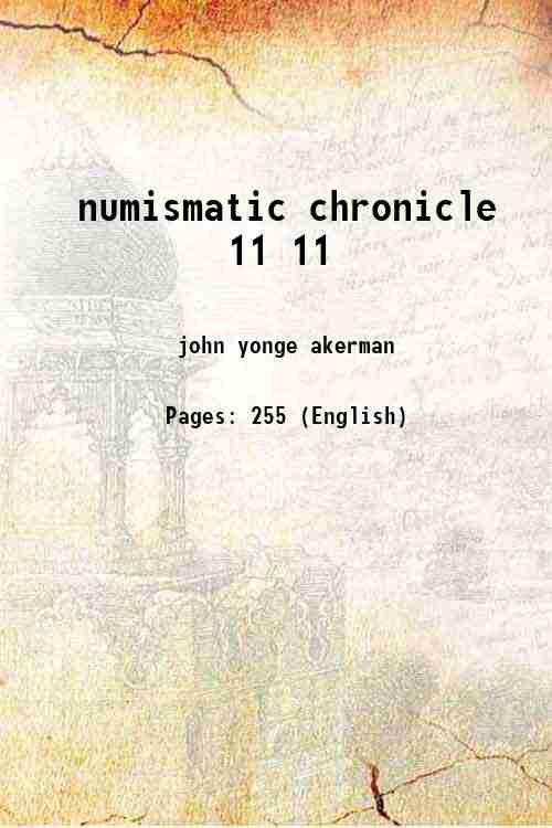 numismatic chronicle Volume 11 1848