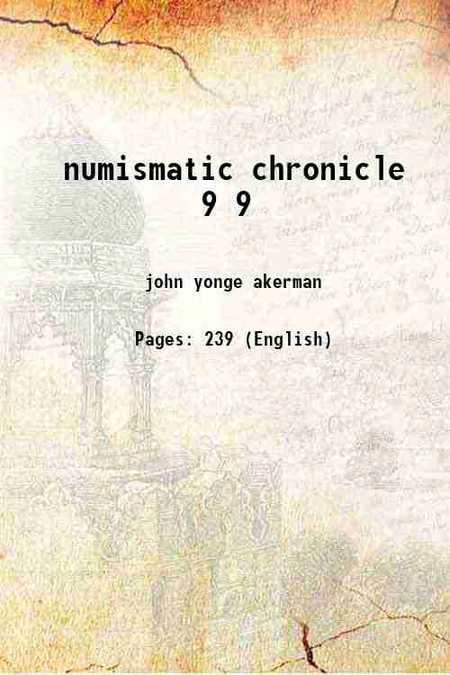 numismatic chronicle Volume 9 1846