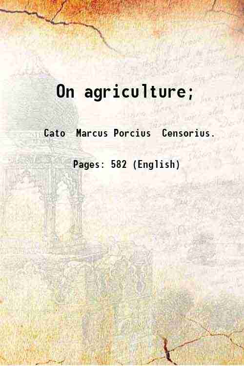 On agriculture; 1934
