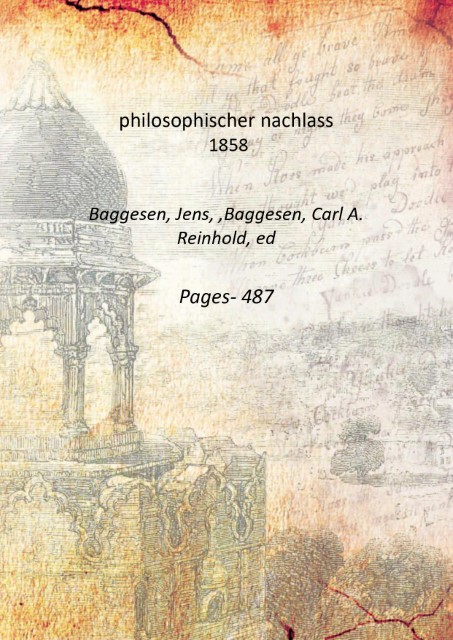philosophischer nachlass 1858