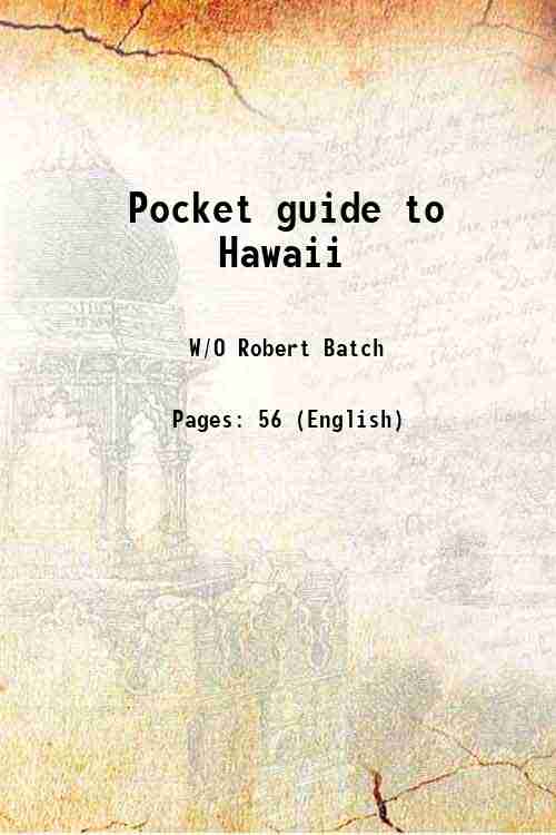 Pocket guide to Hawaii 1944