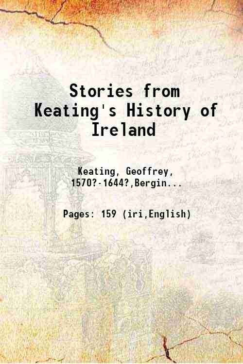 Stories from Keating's History of Ireland 1930