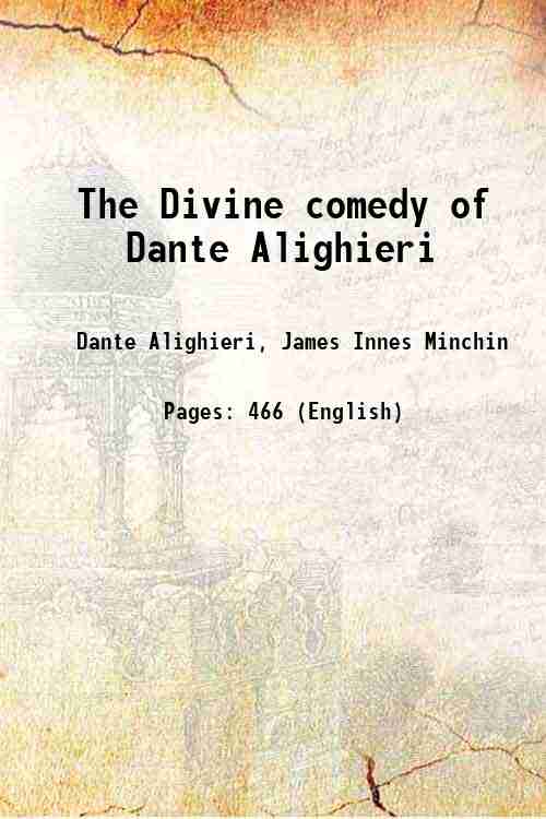 The Divine comedy of Dante Alighieri 1885