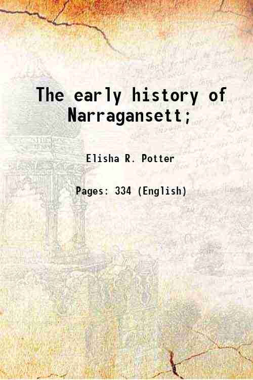 The early history of Narragansett; 1835