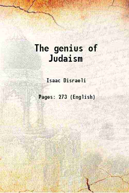 The genius of Judaism 1833