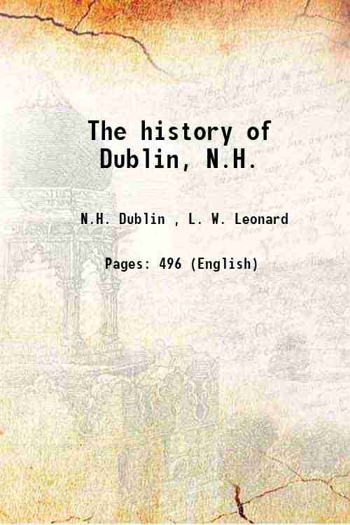 The history of Dublin, N.H. 1855